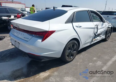 2023 Hyundai Elantra Hybrid Blue from USA, damaged, VIN KMHLM4AJ4PU054917